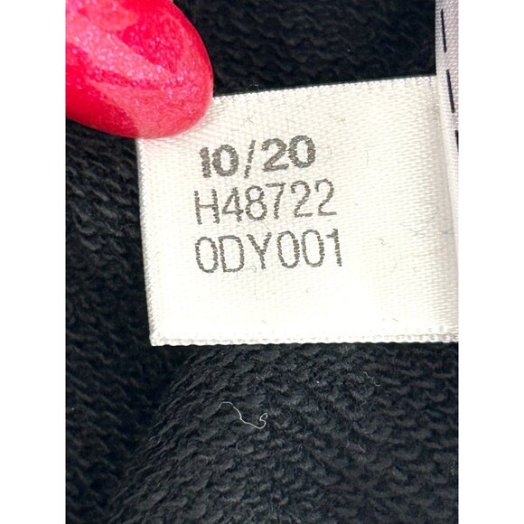 Adidas x Peloton Women’s Cropped Hoodie Black Logos Graphic Sweatshirt H48722 - Picture 6 of 14